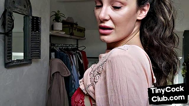 SPH amateur domina humiliates guys with small dick