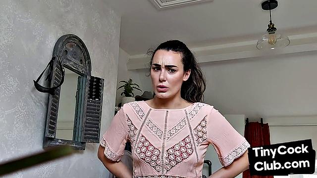 SPH amateur domina humiliates guys with small dick