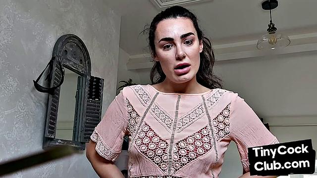 SPH amateur domina humiliates guys with small dick