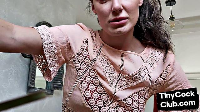 SPH amateur domina humiliates guys with small dick