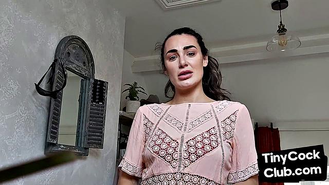 SPH amateur domina humiliates guys with small dick