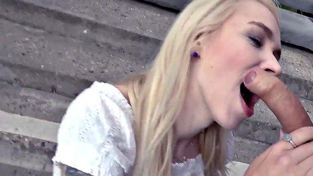 Real amateur public babe fucked outdoor by sex date