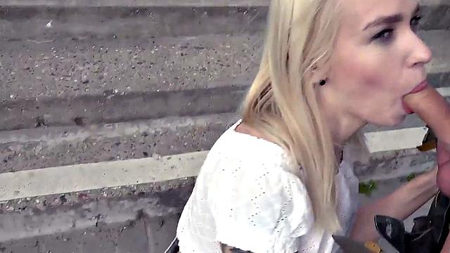 Real amateur public babe fucked outdoor by sex date