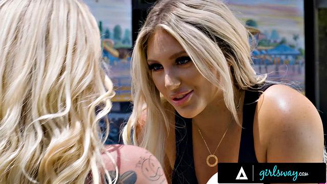 GIRLSWAY - Tough Trainer Kayley Gunner Pushes Kendra Hard Then STRAP-ON FUCKS Her