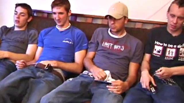 Group Jerk Cum Facial Surprise