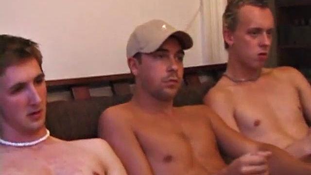 Group Jerk Cum Facial Surprise