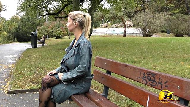 Naked In City Park And Masturbating