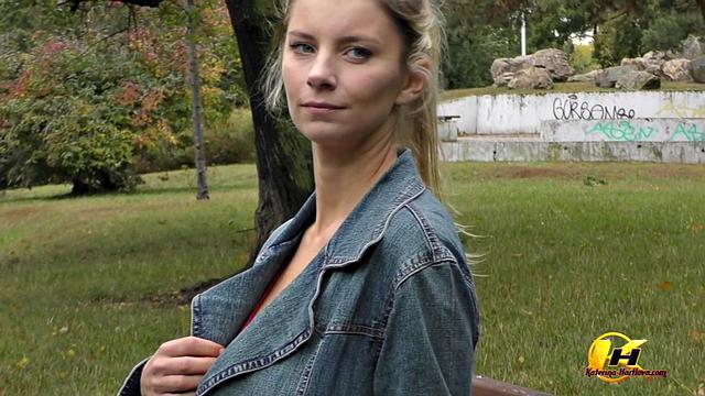 Naked In City Park And Masturbating