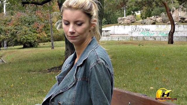 Naked In City Park And Masturbating