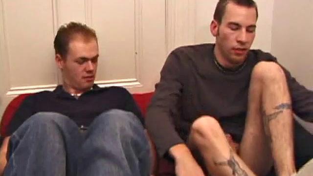 Baby-faced Brett and Kent watch straight porn. Kent gets Brett hard, then sucks him.