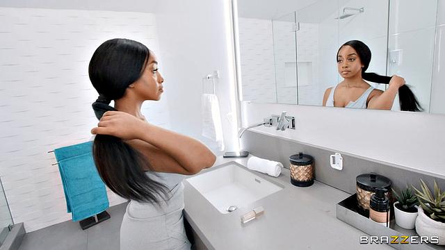 Toilet-Stuck Slut Gets Double Penetrated