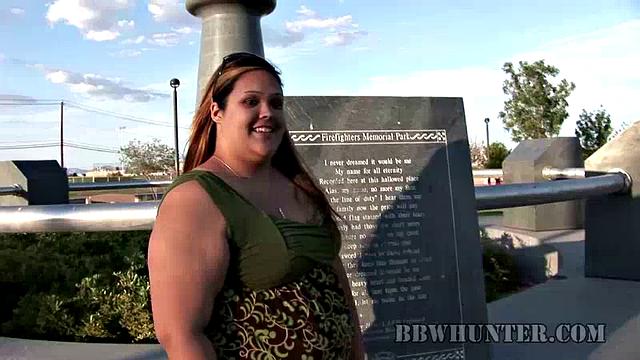 Pretty Curvy Teen in the Park