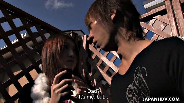 Young Rino Mizusawa gets nailed by daddy