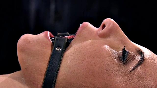 Whipped BDSM subs squirting from pussy in 2 scenes