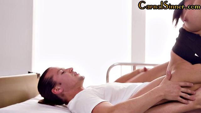 Stunning MILF bouncing on dick