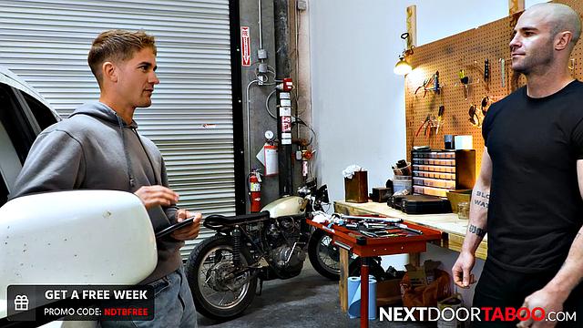 Asshole Jock Stepdad Drilled By Smart Stepson - Christian Cayden, Brandon Anderson - NextDoorTaboo