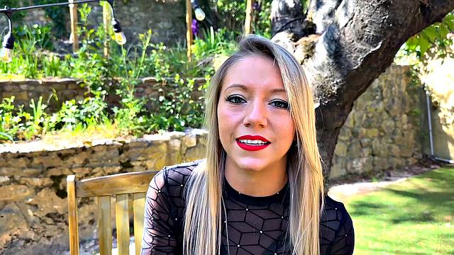 Beautiful Ashley Swallows Husband's Cock