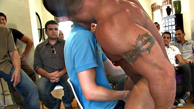 Party strippers rimmed and sucked in public for group bday fun