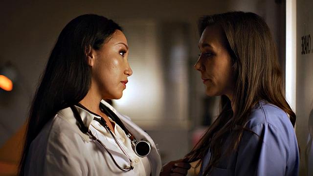 GIRLSWAY - Doctor Vicki Chase KNOWS How To Keep Nurse Sinn Sage's Mouth Busy