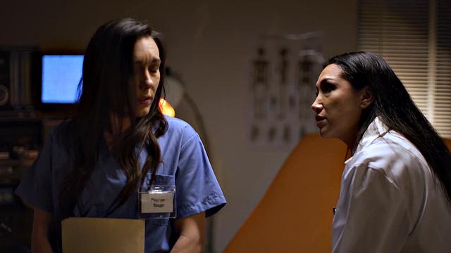 GIRLSWAY - Doctor Vicki Chase KNOWS How To Keep Nurse Sinn Sage's Mouth Busy