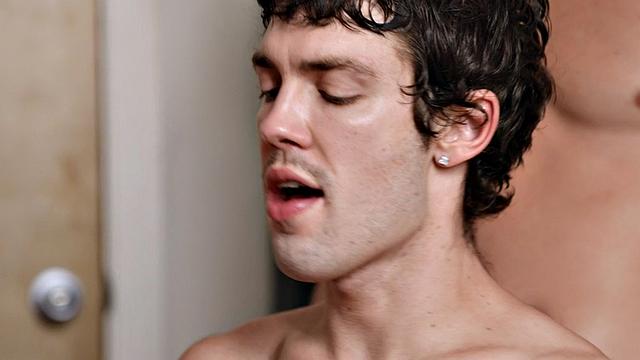 Str8 tattooed jock barebacked in 3some with gays
