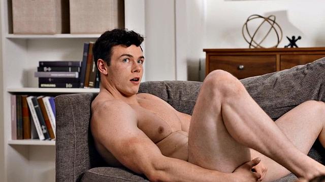 Blond athletic jock bareback fucks bottom till cumshot