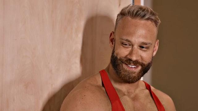 Blond athletic jock bareback fucks bottom till cumshot