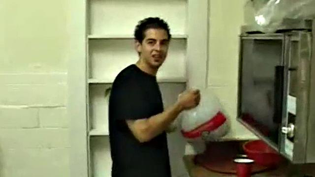 Naughty teen banged at real frat party