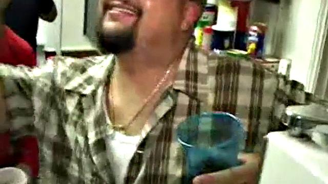 Naughty teen banged at real frat party