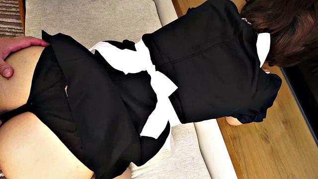 It's a nice day for Hinata Nanase to cheat by sucking cock!