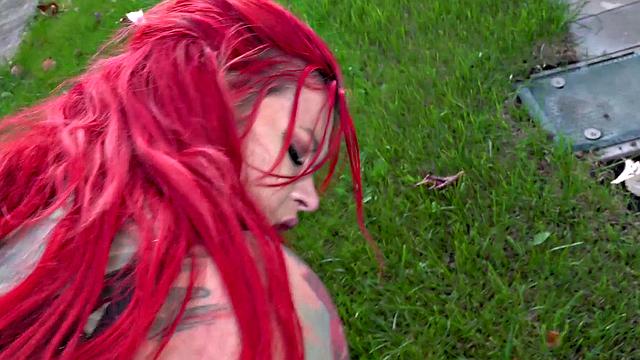 Cum play in my garden