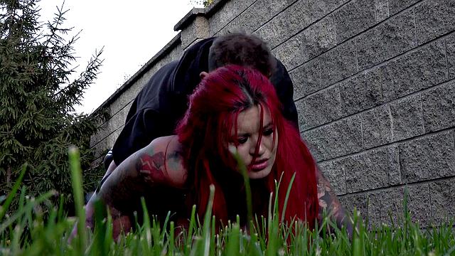 Cum play in my garden