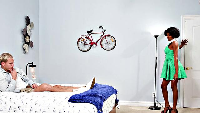 TRANSFIXED - Beauty Lola Morena Gives Bestie's Stepson With A Trans Kink What He Wants