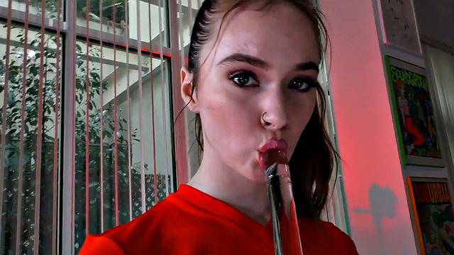 POV anal babe with medium boobs gets banged in asshole
