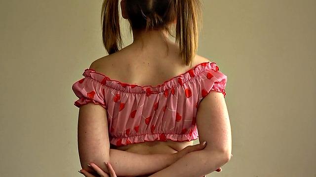 SubSlut Cherry English: getting messy with her lollipop