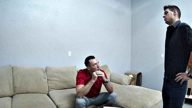 Ripped stud wanks after ball busting kicks in duo