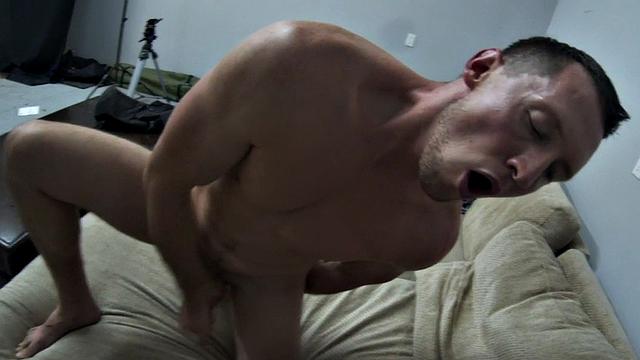 Ripped stud wanks after ball busting kicks in duo