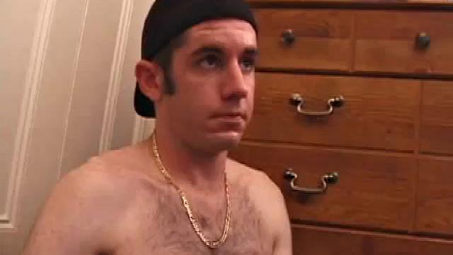 After Tag returns from skateboarding he decides to jack off. Thisself-sucking skater boy bends over and licks the head of his dick. Then, after stroking with determination, Tag busts a warm cum load onto his face.