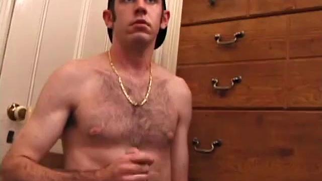 After Tag returns from skateboarding he decides to jack off. Thisself-sucking skater boy bends over and licks the head of his dick. Then, after stroking with determination, Tag busts a warm cum load onto his face.