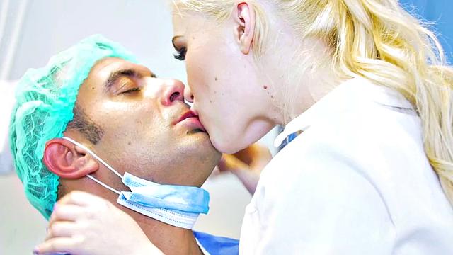 Big ass nurse with perky boobs pussyfucked by dentist