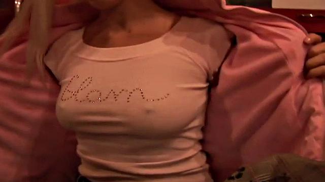 Public busty babe drilled in wet pussy by big dick