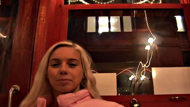 Public busty babe drilled in wet pussy by big dick