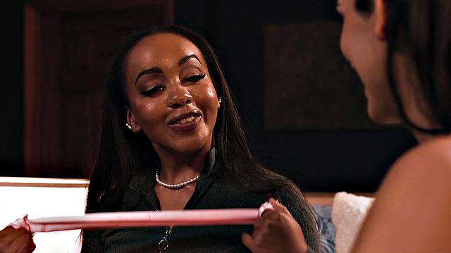 TRANSFIXED - Naturally Stacked Babe Lily Starfire Blindfolds Zariah Aura For Sensual Foreplay