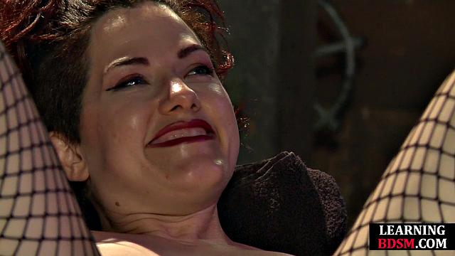 BDSM Lesbian pussytoying her GF