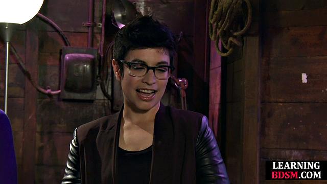 BDSM Lesbian pussytoying her GF