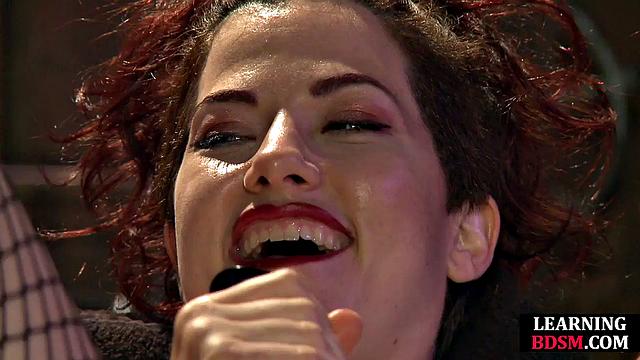 BDSM Lesbian pussytoying her GF