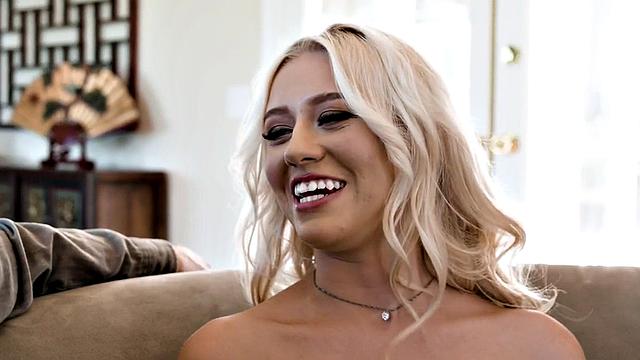 Pinching and fingerfucking bimbo