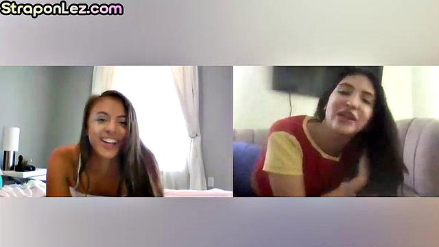 Strapon smalltitted lesbians webcam masturbating