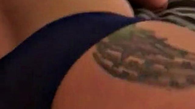 Sarah's bald pussy gets pounded by a BBC while she plays with her small tits