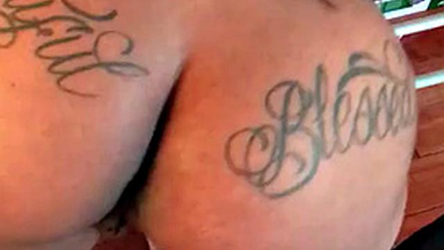 Sarah's bald pussy gets pounded by a BBC while she plays with her small tits